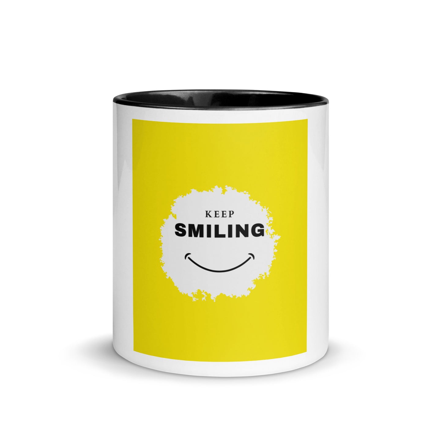 Mug with Color Inside-KEEP SMILING (YELLOW)
