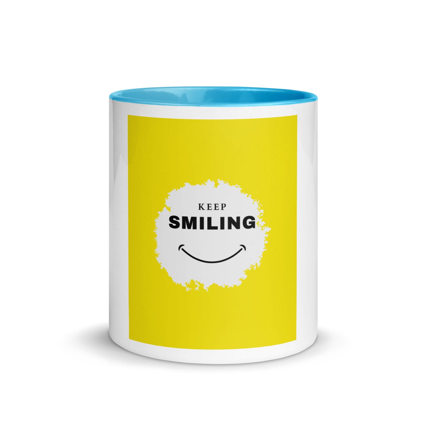 Mug with Color Inside-KEEP SMILING (YELLOW)