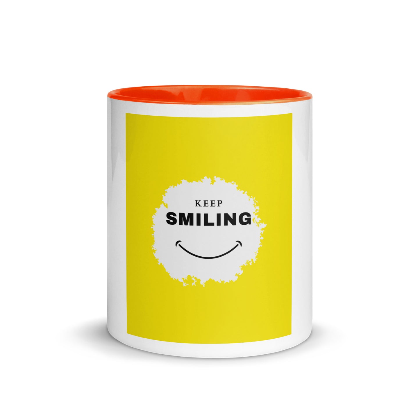 Mug with Color Inside-KEEP SMILING (YELLOW)