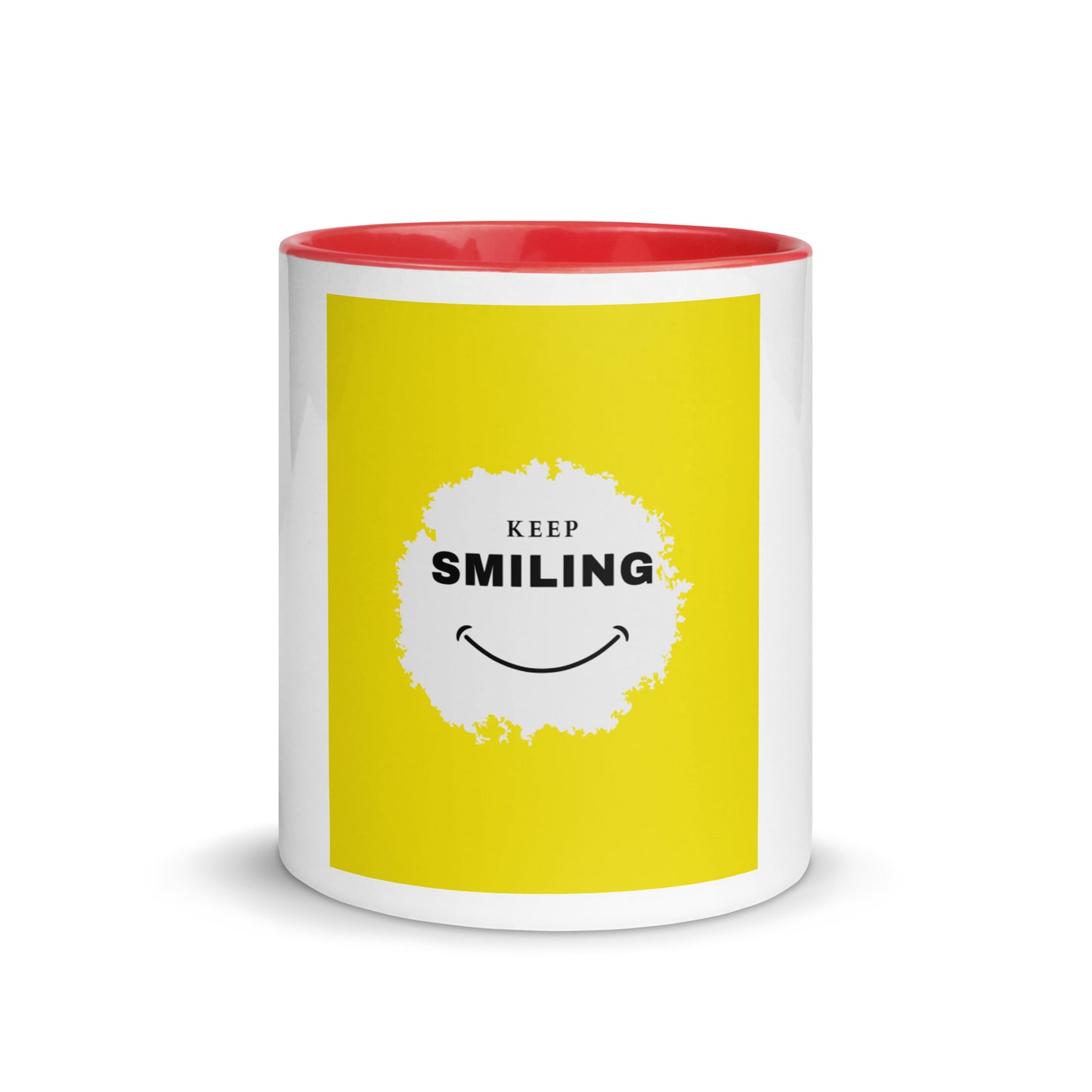 Mug with Color Inside-KEEP SMILING (YELLOW)
