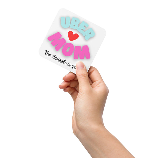 Cork-back coaster-UBER MOM